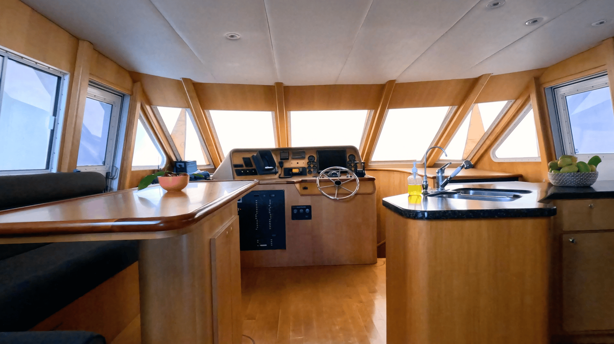 Yacht charter kitchen